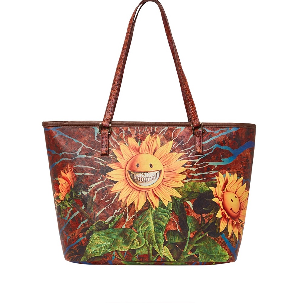 Sunflower Print Tote Bag